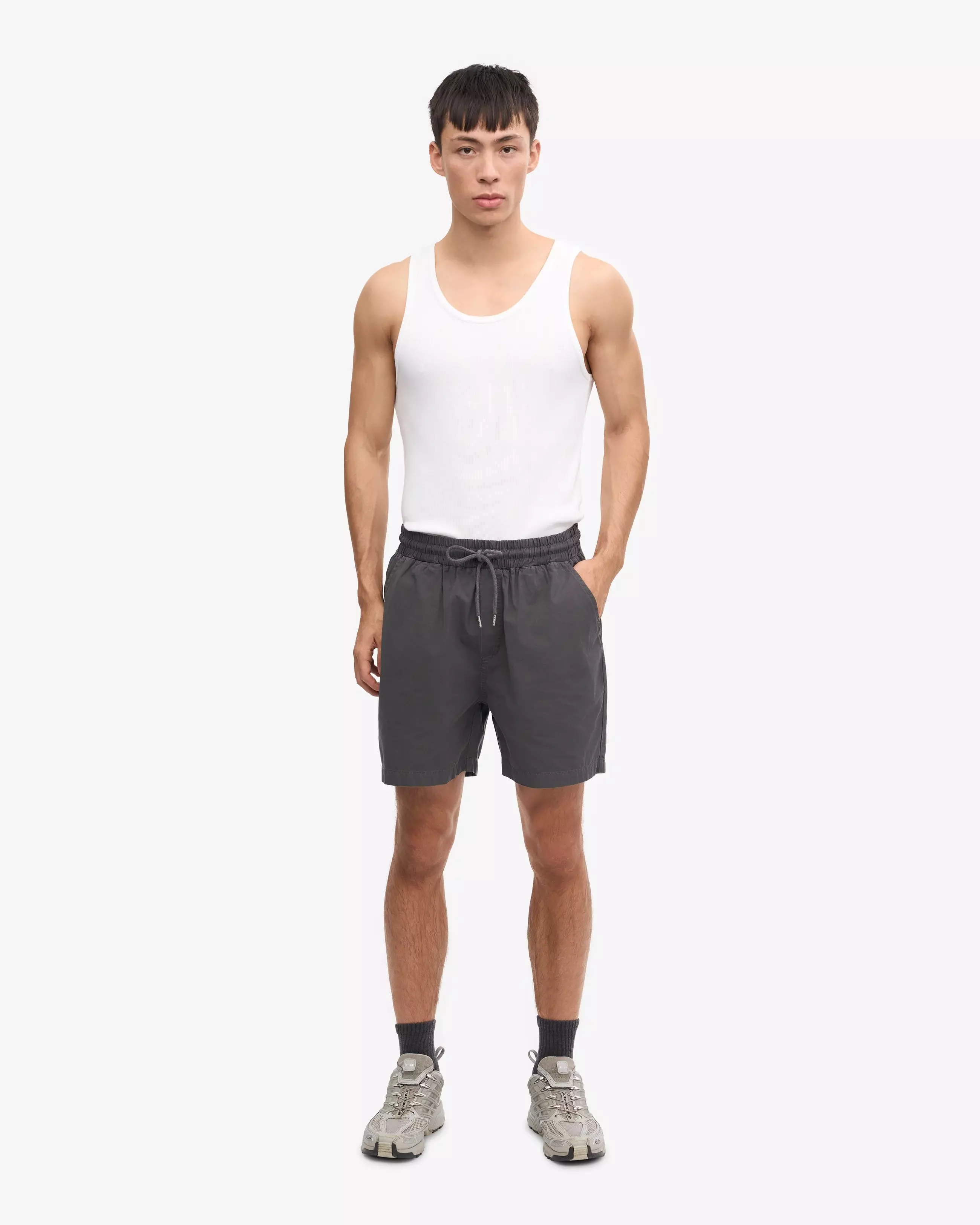 Colorful Standard Lava Grey Organic Twill Shorts Herren grau